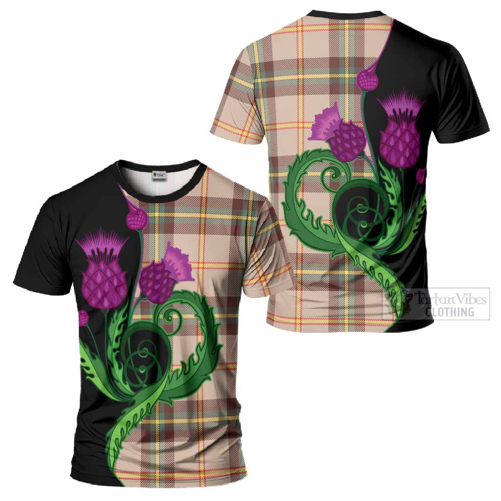 Saskatchewan Province Canada Tartan T-Shirt Traditional Scottish Thistle