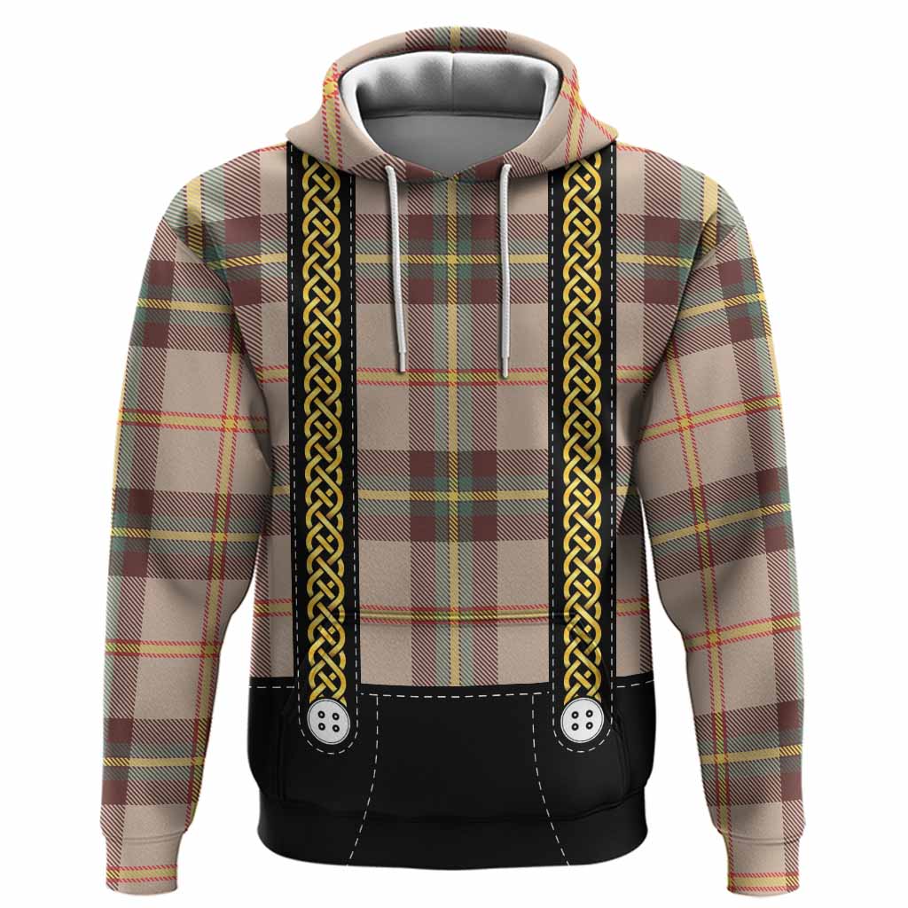 Saskatchewan Tartan Lederhosen Costume Hoodie Scotland Celtic Knot Motif