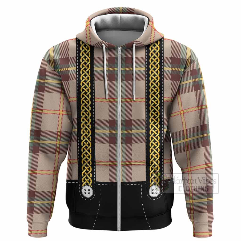 Saskatchewan Tartan Lederhosen Costume Hoodie Scotland Celtic Knot Motif