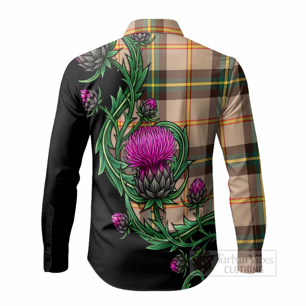 Saskatchewan Tartan Long Sleeve Button Shirts Resilient Scottish Thistle