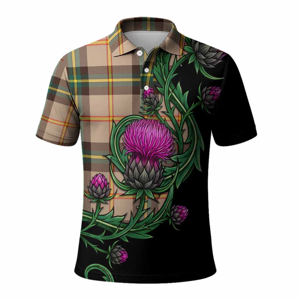 Saskatchewan Tartan Polo Shirt Resilient Scottish Thistle
