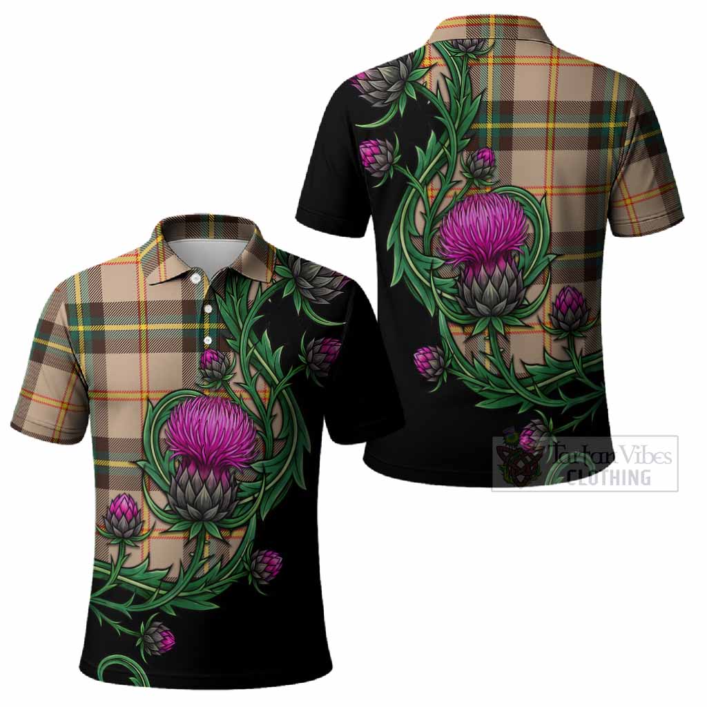 Saskatchewan Tartan Polo Shirt Resilient Scottish Thistle