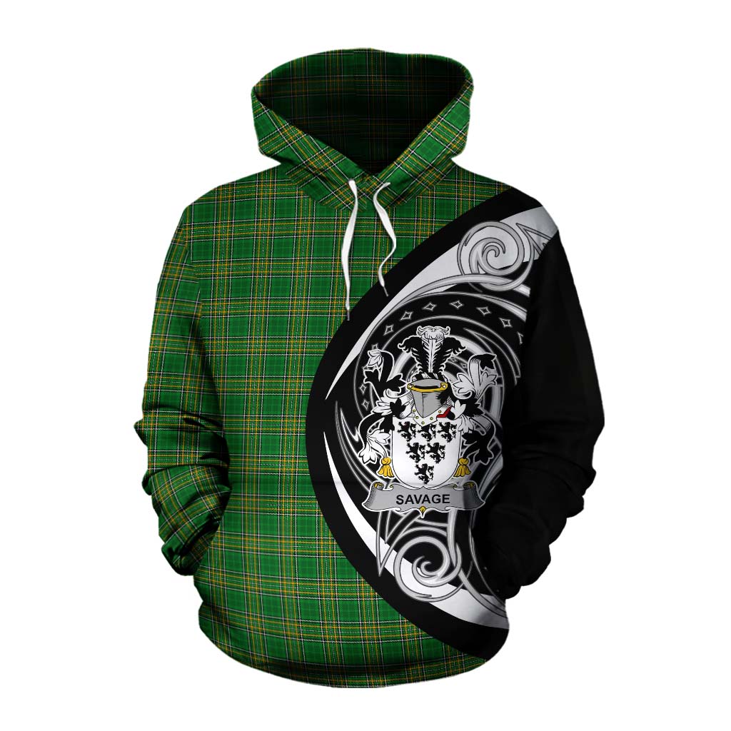 Savage Irish Clan Cotton Hoodie Celtic Circle Style Pullover Hoodie XS - Tartan Vibes Clothing