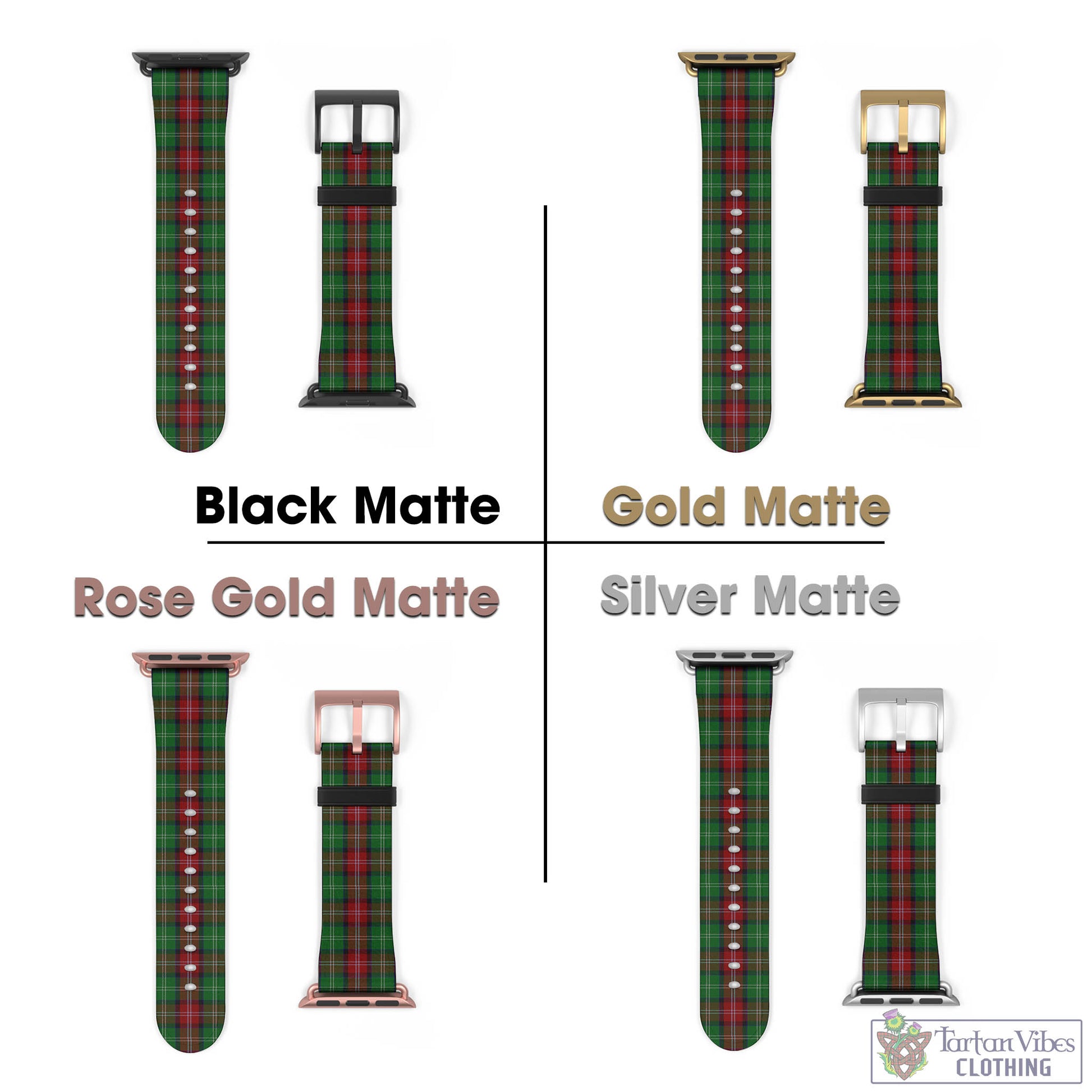 Sawyer Tartan Watch Band 42 - 45 mm - Tartan Vibes Clothing