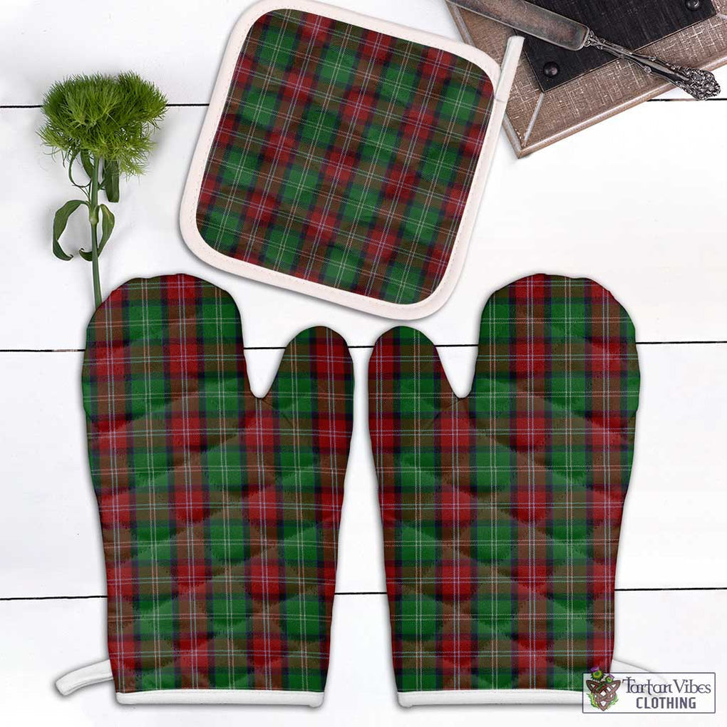 Sawyer Tartan Combo Oven Mitt & Pot-Holder Combo 2 Oven Mitt & 1 Pot-Holder Black - Tartan Vibes Clothing