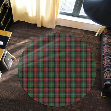 Sawyer Tartan Round Rug Premium Round Rug - Tartan Vibes Clothing