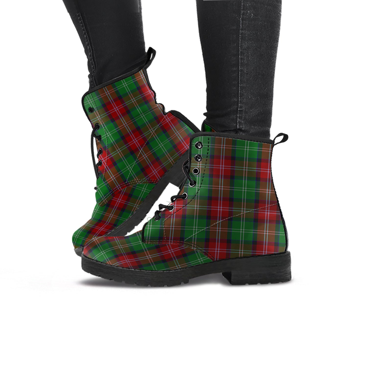 Sawyer Tartan Leather Boots - Tartan Vibes Clothing