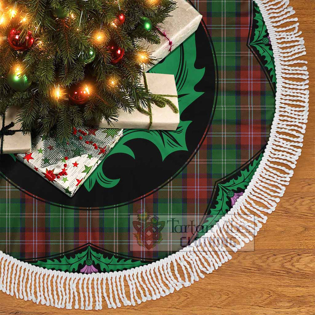 Sawyer Tartan Christmas Tree Skirt Scottish Thistle Style - Tartan Vibes Clothing