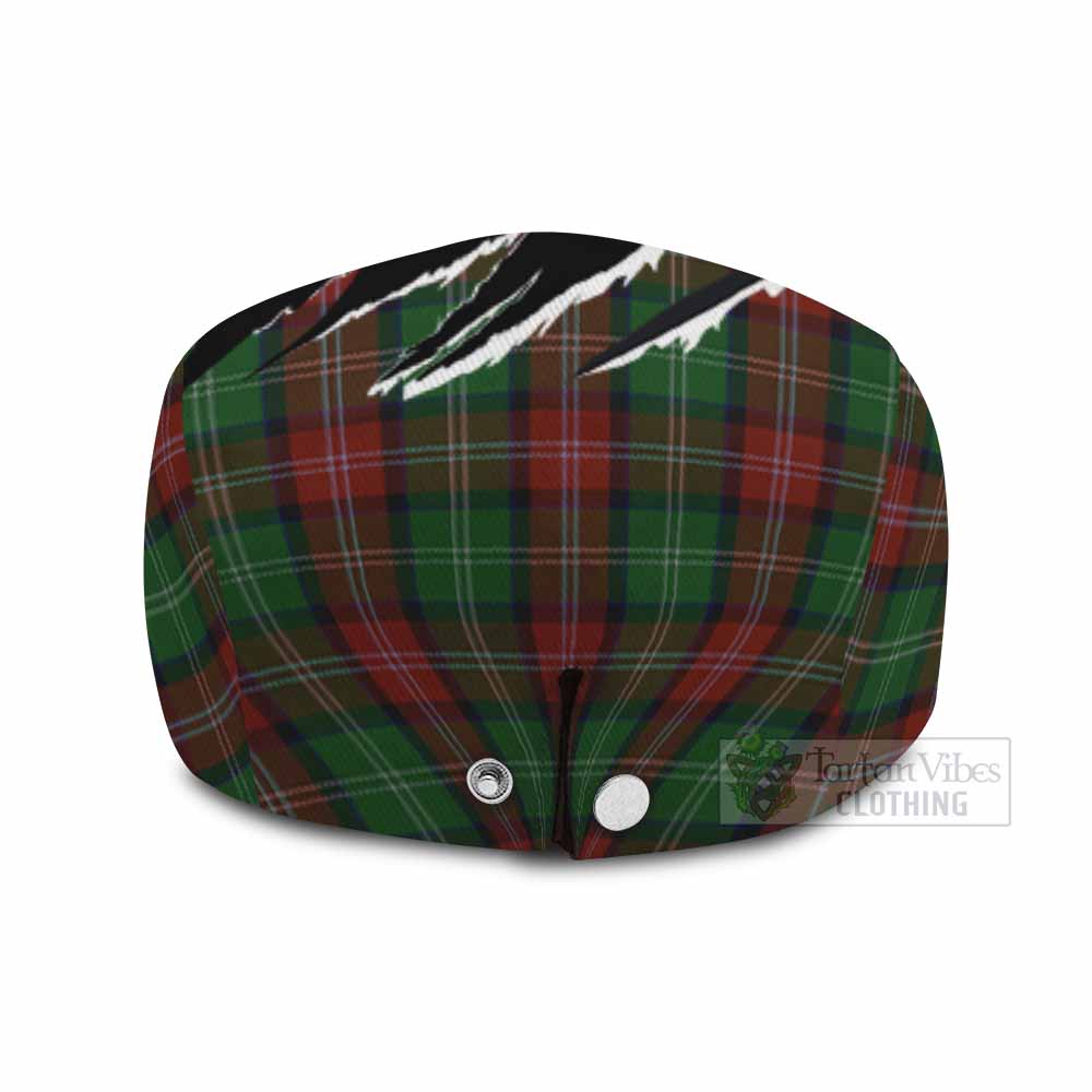 Sawyer Tartan Loch Ness Monster Flat Cap, Jeff Cap Celtic Knot Nessie Art