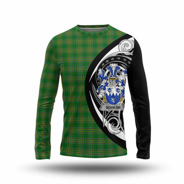 Scanlon Irish Clan Long Sleeve T-Shirt Celtic Circle Style Unisex - Tartan Vibes Clothing