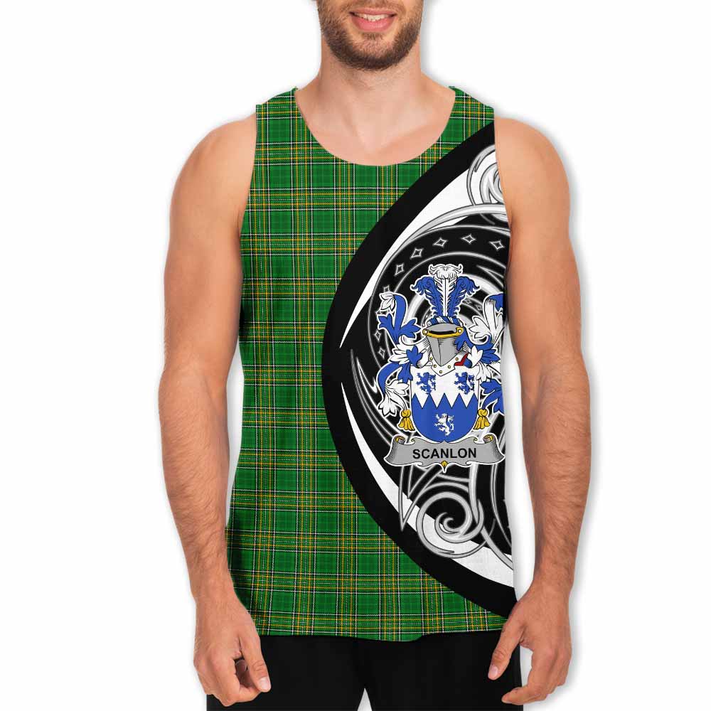 Scanlon Irish Clan Men's Tank Top Celtic Circle Style Men - Tartan Vibes Clothing