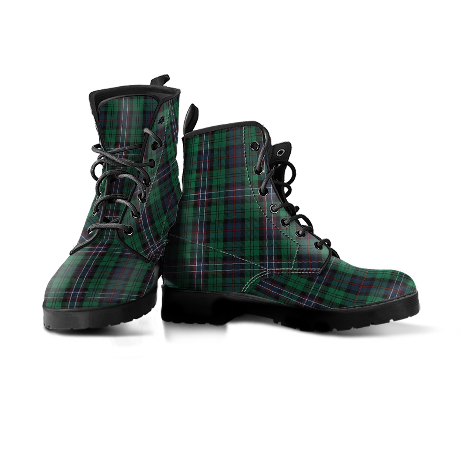 scotland-national-tartan-leather-boots