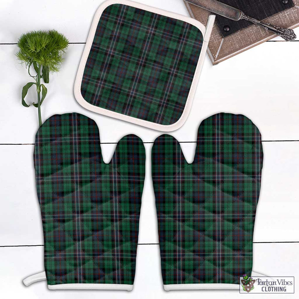 Scotland National Tartan Combo Oven Mitt & Pot-Holder Combo 2 Oven Mitt & 1 Pot-Holder Black - Tartan Vibes Clothing
