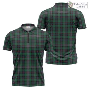 Scotland National Tartan Zipper Polo Shirt