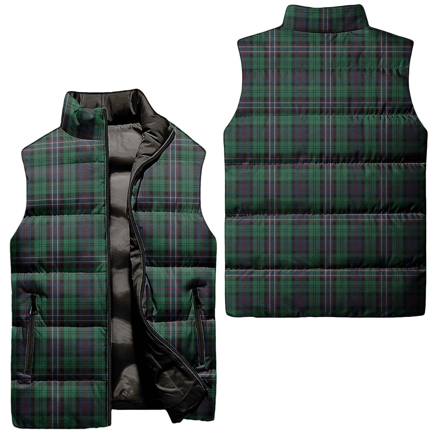 Scotland National Tartan Sleeveless Puffer Jacket Unisex - Tartanvibesclothing