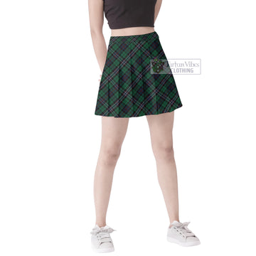 Scotland National Tartan Women's Plated Mini Skirt Cross Style