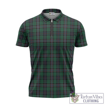 Scotland National Tartan Zipper Polo Shirt