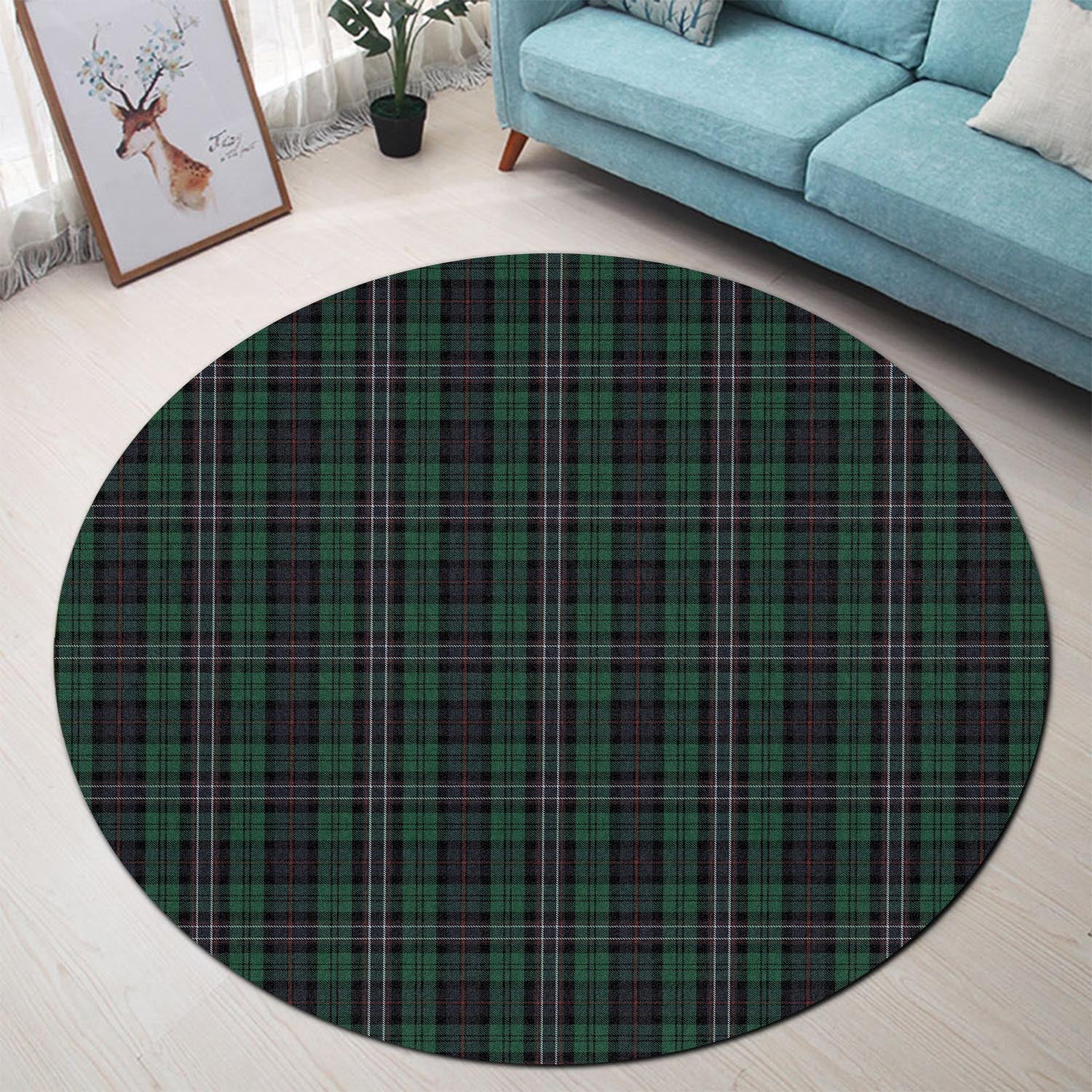 Scotland National Tartan Round Rug - Tartan Vibes Clothing