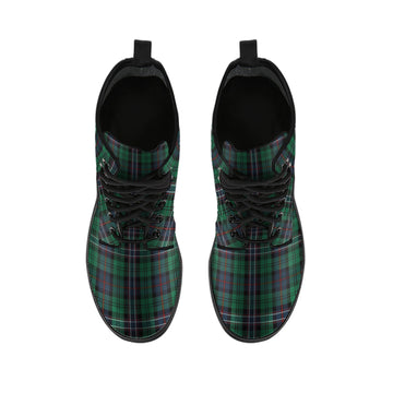Scotland National Tartan Leather Boots