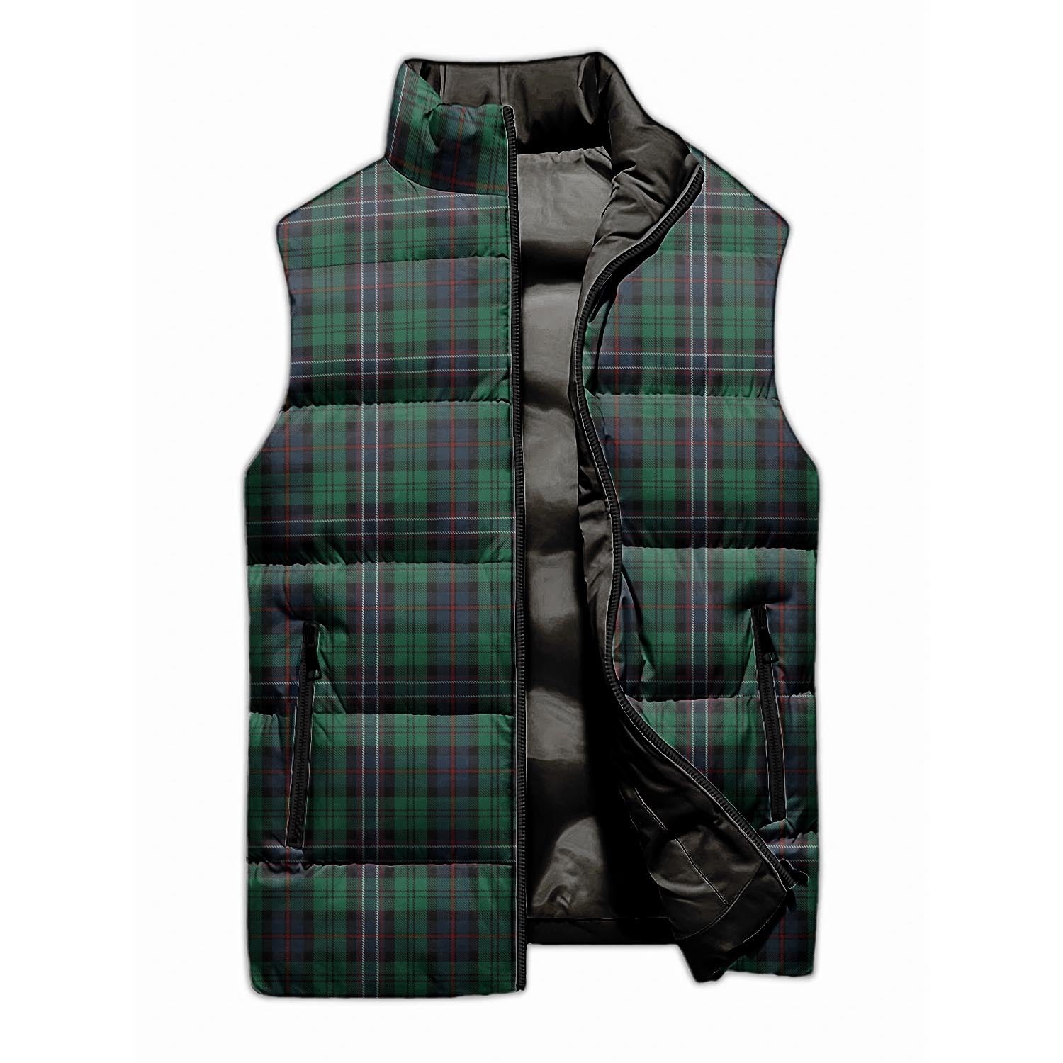 Scotland National Tartan Sleeveless Puffer Jacket - Tartanvibesclothing