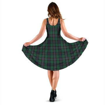 Scotland National Tartan Sleeveless Midi Womens Dress