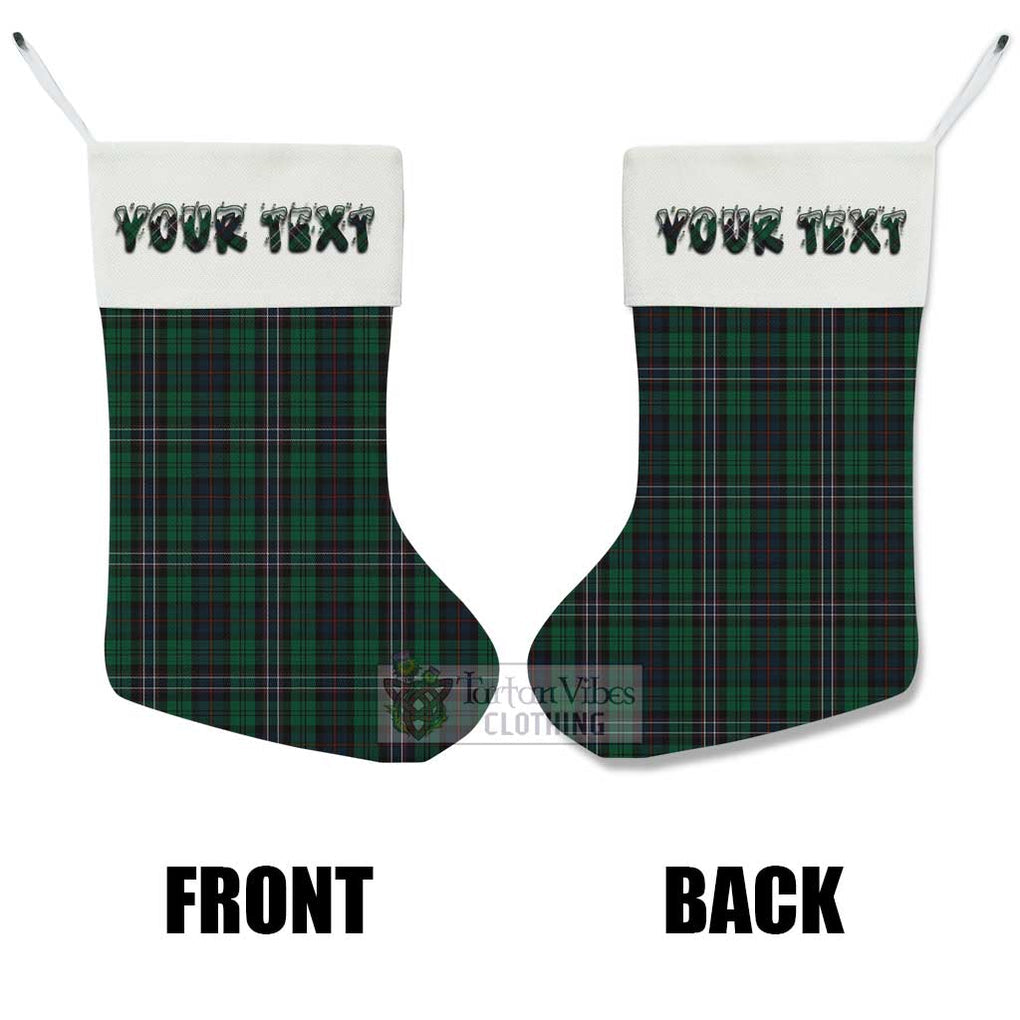 Tartan Vibes Clothing Scotland National Tartan Christmas Stocking with Personalized Text