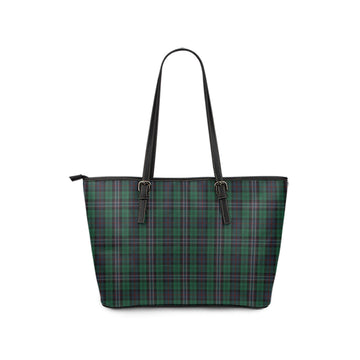 Scotland National Tartan Leather Tote Bag