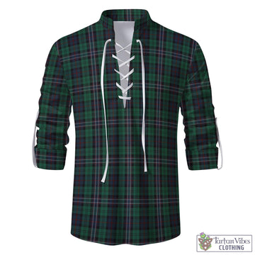 Scotland National Tartan Men's Scottish Traditional Jacobite Ghillie Kilt Shirt