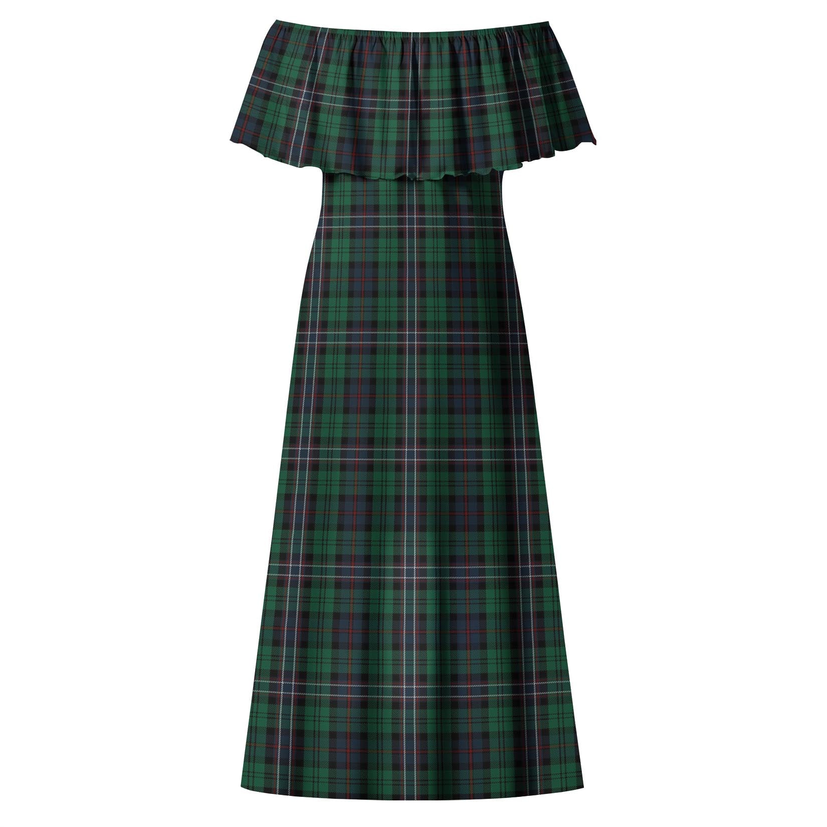 Scotland National Tartan Off Shoulder Long Dress - Tartanvibesclothing