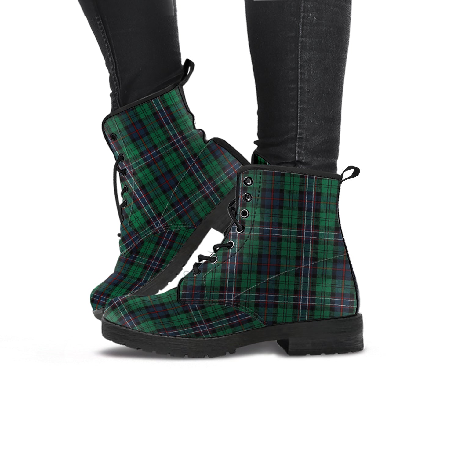 scotland-national-tartan-leather-boots