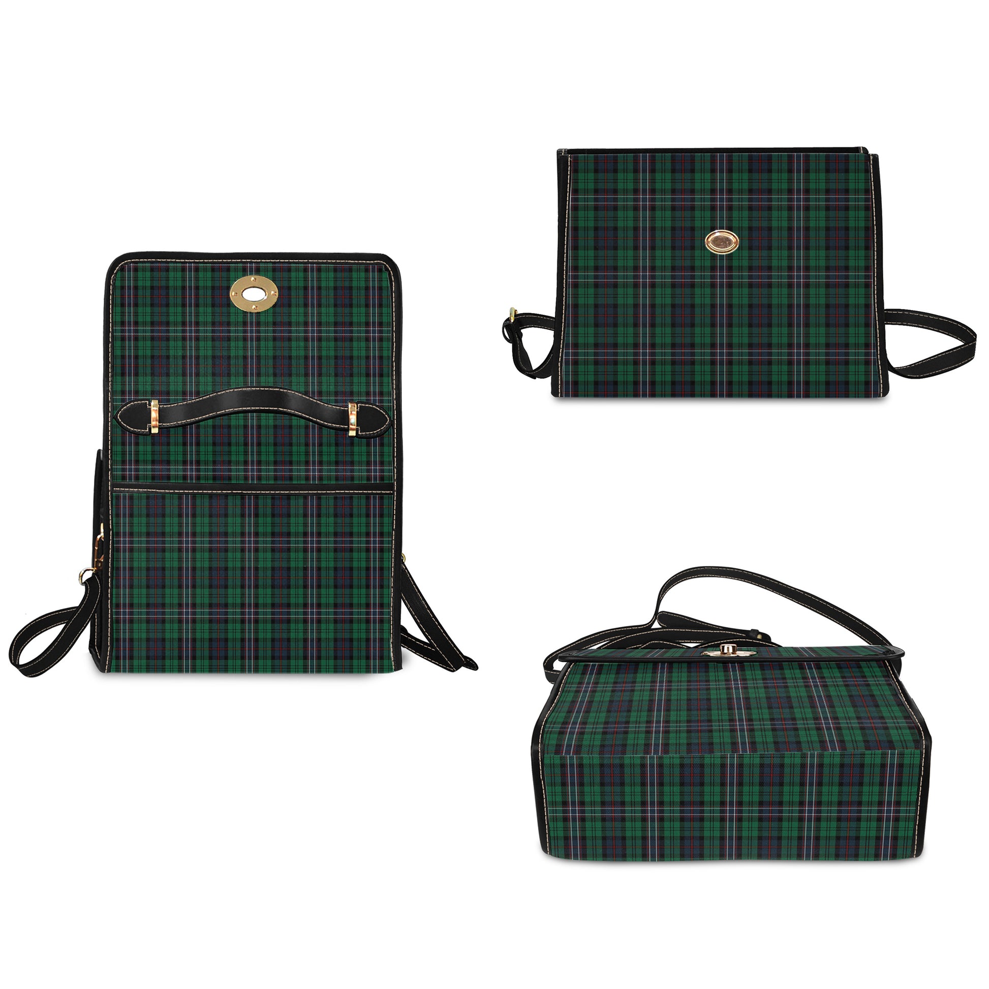 scotland-national-tartan-leather-strap-waterproof-canvas-bag