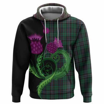 Scotland National Tartan Hoodie Traditional Scottish Thistle