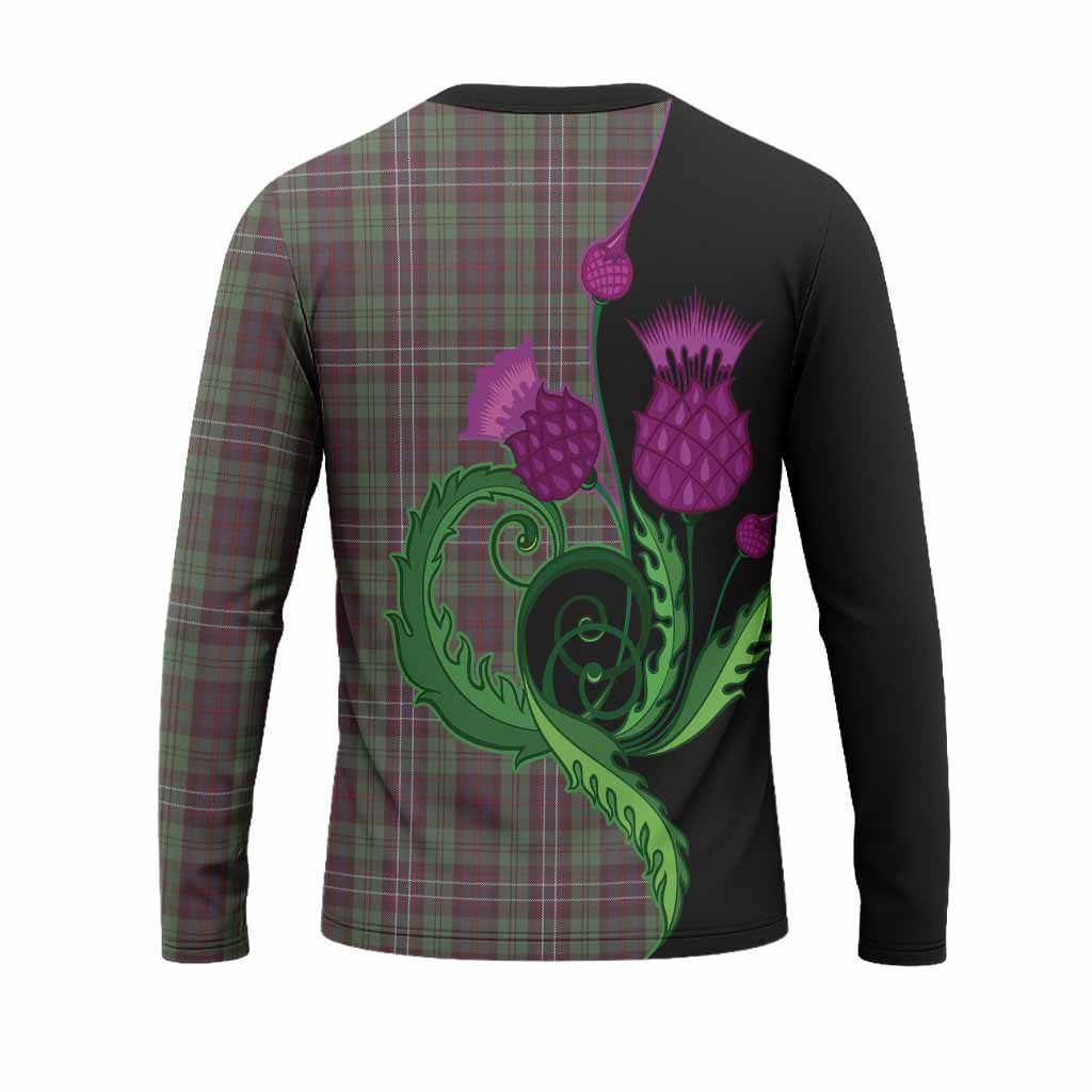 Scotland National Tartan Long Sleeve T-Shirt Traditional Scottish Thistle