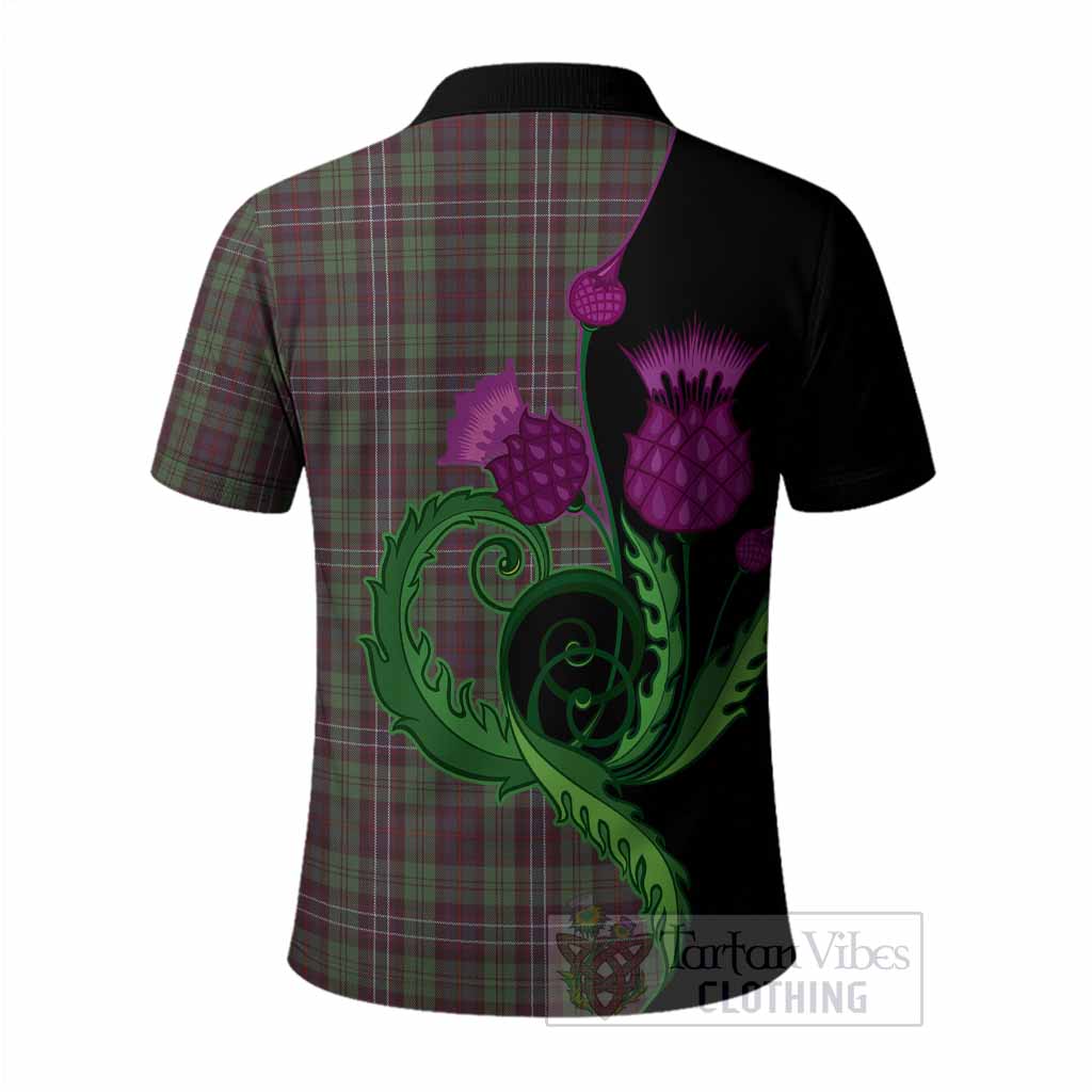 Scotland National Tartan Polo Shirt Traditional Scottish Thistle
