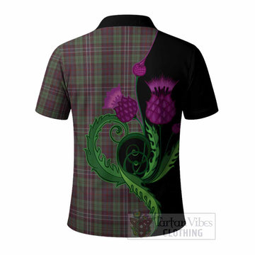 Scotland National Tartan Polo Shirt Traditional Scottish Thistle