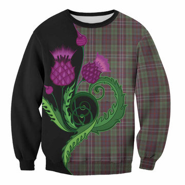 Scotland National Tartan Sweatshirt Traditional Scottish Thistle
