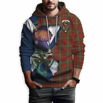 Scott Tartan Family Crest Hoodie Scottish Thistle Celtic Inspired
