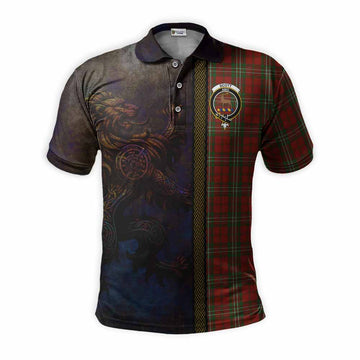 Tartan Vibes Clothing Scott Tartan Family Crest Polo Shirt Alba Gu Brath Be Brave Lion Ancient Style