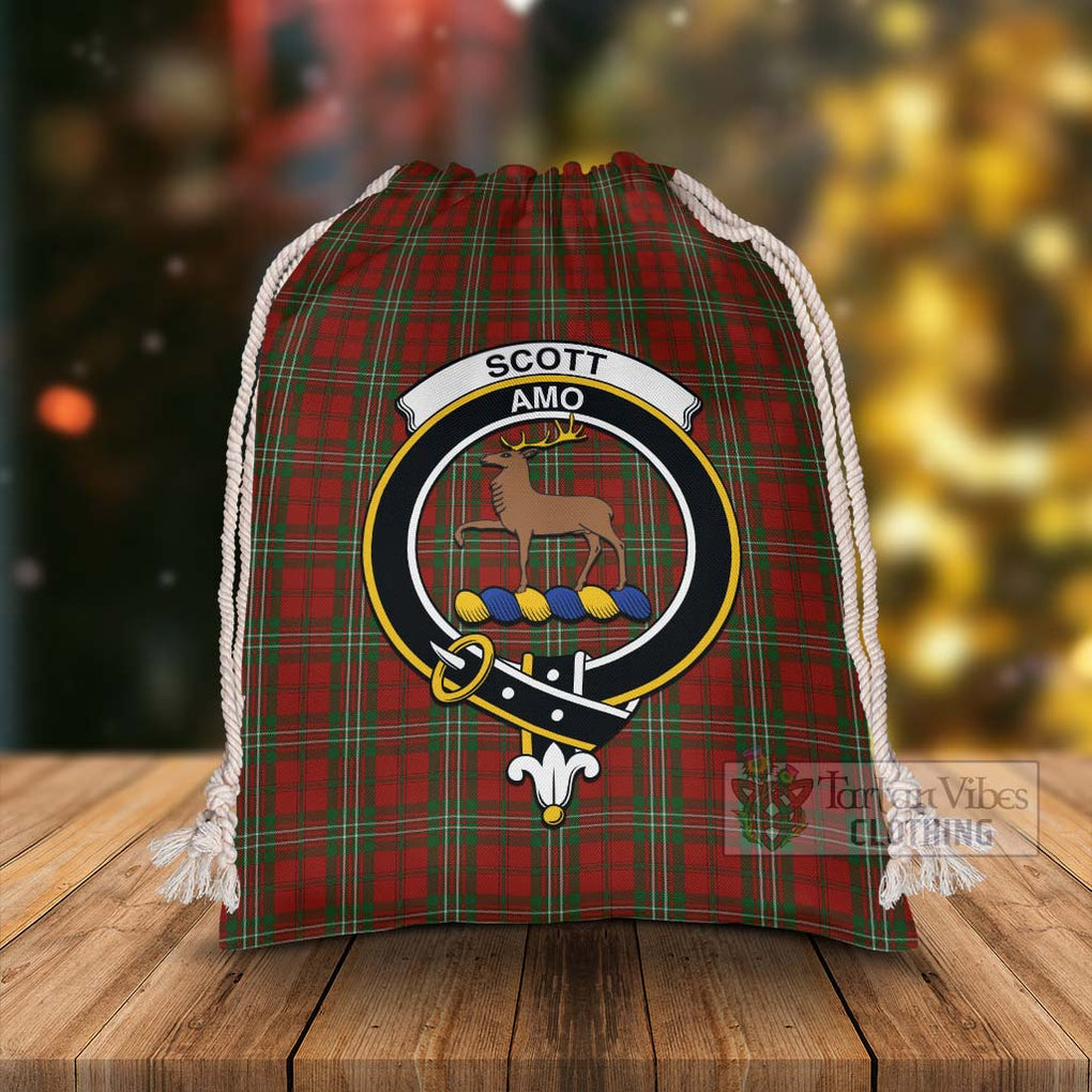 Tartan Vibes Clothing Scott Tartan Christmas Santa's Bag with Family Crest