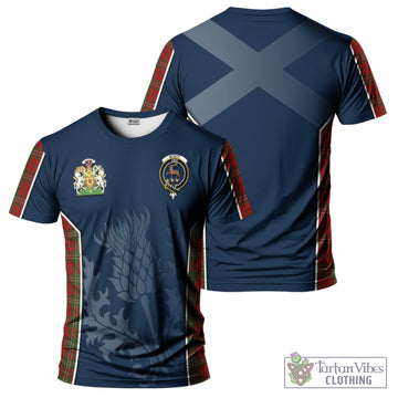 Scott Tartan T-Shirt with Family Crest and Scottish Thistle Vibes Sport Style