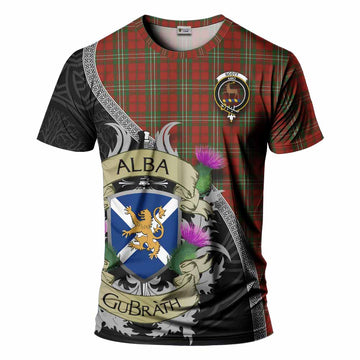 Tartan Vibes Clothing Scott Tartan Family Crest T-Shirt Lion Rampant Royal Thistle Shield Celtic Inspired