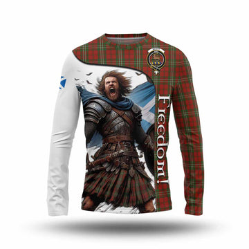 Tartan Vibes Clothing Scott Crest Tartan Long Sleeve T-Shirt Inspired by the Freedom of Scottish Warrior