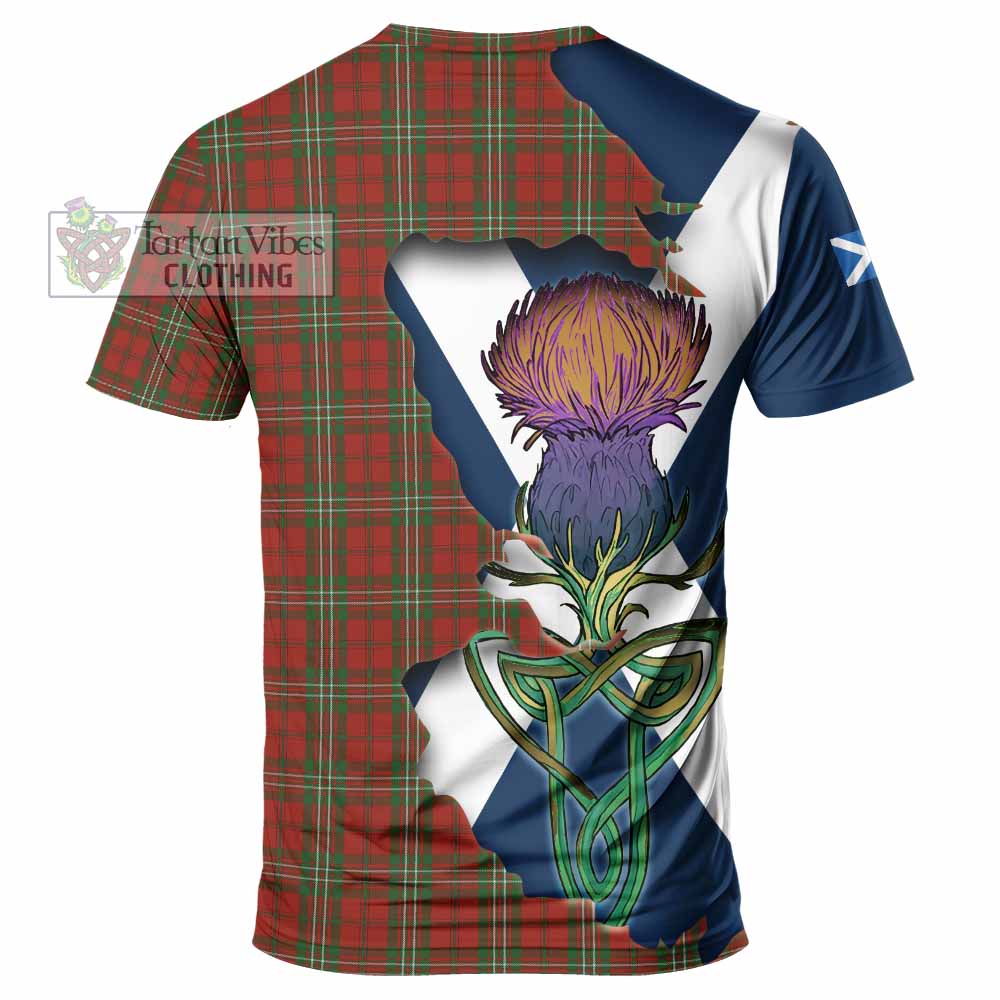 Tartan Vibes Clothing Scott Tartan Family Crest T-Shirt Scottish Thistle Celtic Inspired