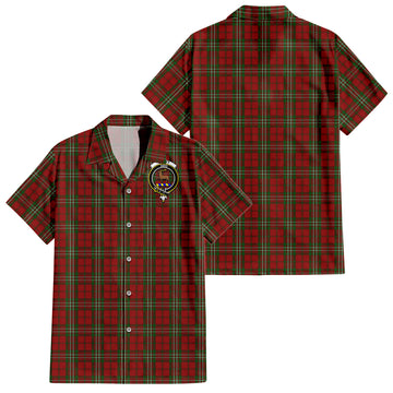 Scott Tartan Hawaiian Shirt with Family Crest