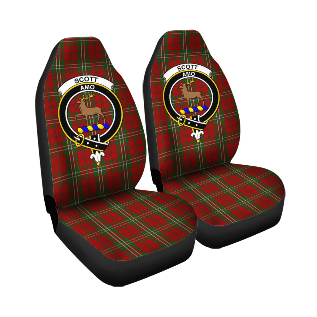 Scott Tartan Car Seat Cover with Family Crest - Tartanvibesclothing