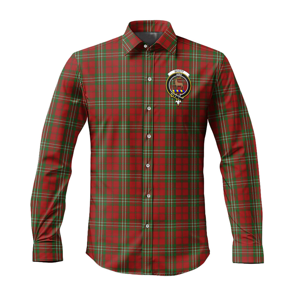 scott-tartan-long-sleeve-button-up-shirt-with-family-crest