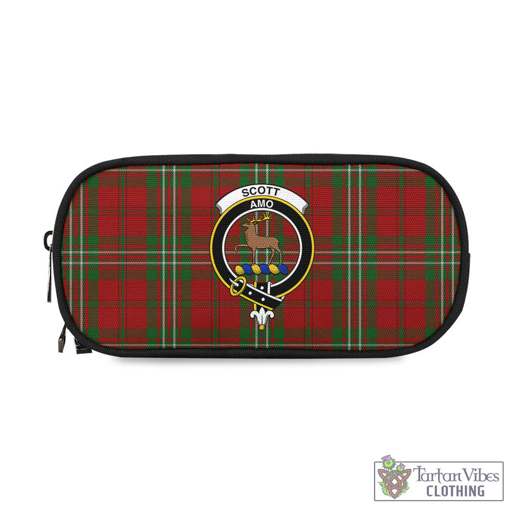 Tartan Vibes Clothing Scott Tartan Pen and Pencil Case with Family Crest