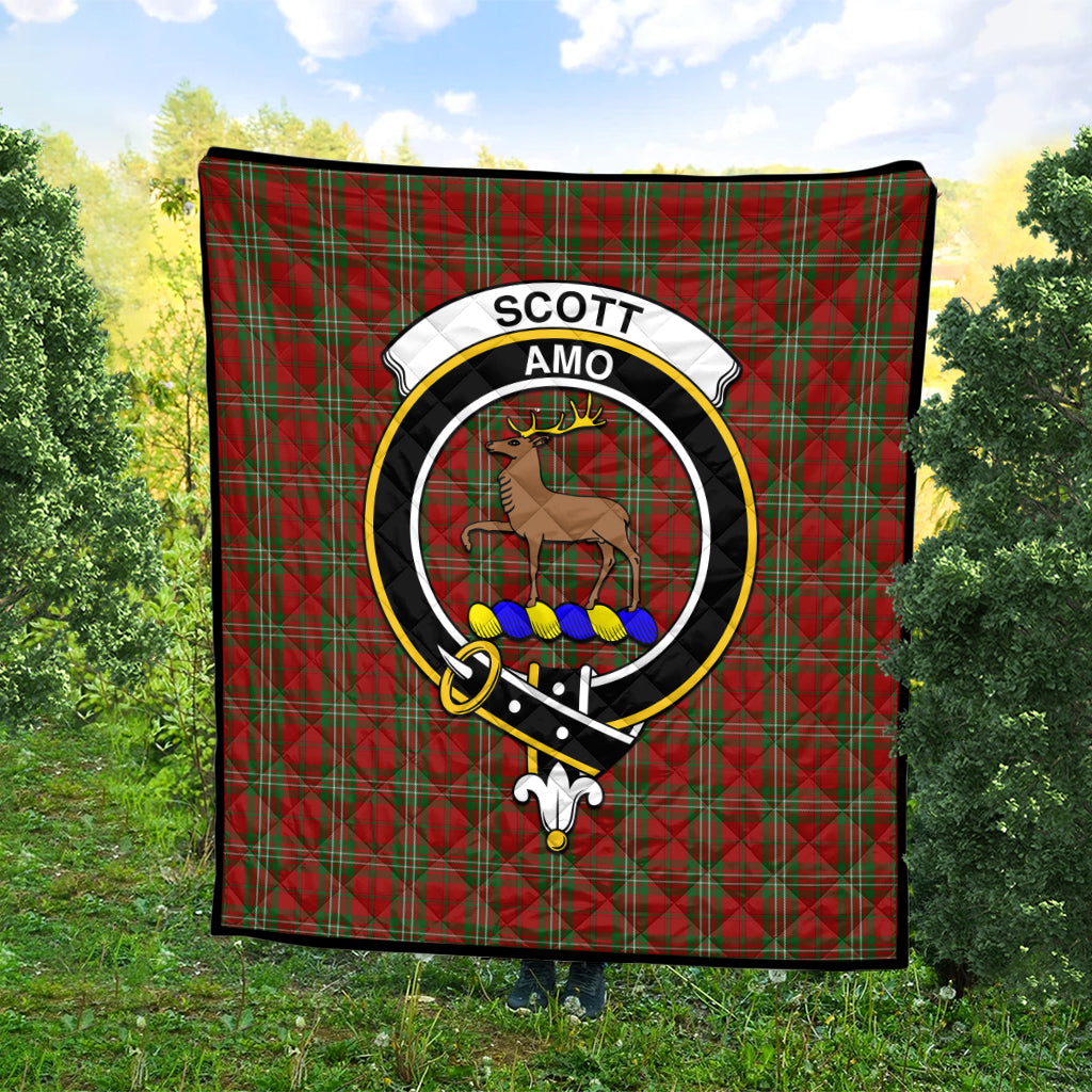 scott-tartan-quilt-with-family-crest