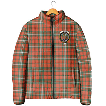 Scott Ancient Tartan Padded Jacket with Family Crest