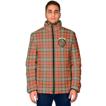 Scott Ancient Tartan Padded Jacket with Family Crest